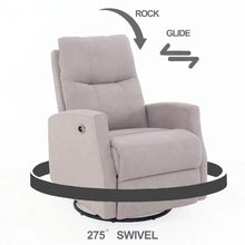 將圖片載入圖庫檢視器 Electric recliner chair with power USB port ,rocker with 275 degree swivel
