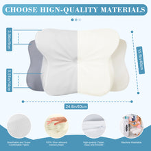 將圖片載入圖庫檢視器 Cervical Neck Pillow for Sleeping, Memory Foam Pillow Neck Bolster Pillow for Stiff Neck Pain Relief, Neck Support Pillow Cervical Pillows for Pain Relief Sleeping Bed Pillow
